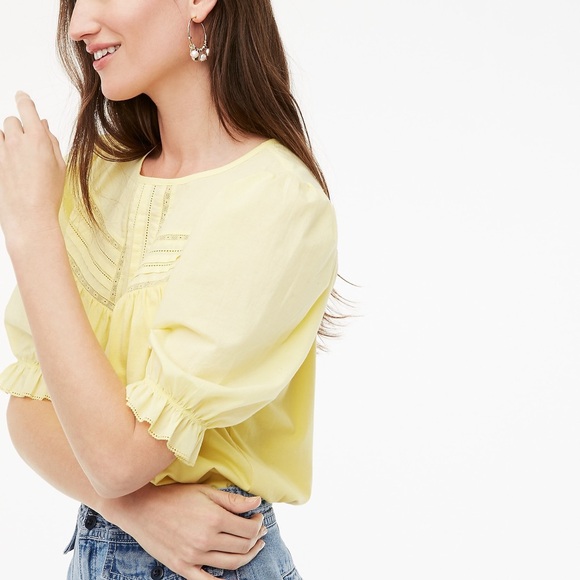 NWT J. Crew Cotton Top Olive XS - Picture 2 of 8